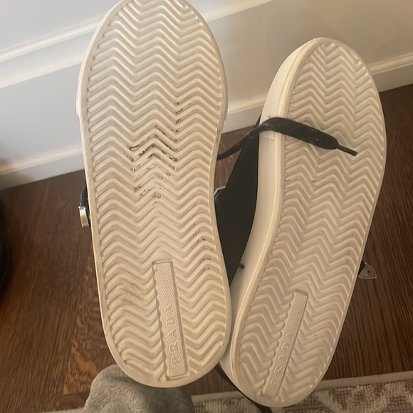 Prada.  37.5. Nylon platform high top sneakers. - Picture 4 of 4